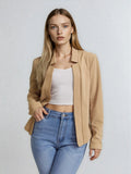 Lightweight Open Front Blazer For Office And Everyday Wear