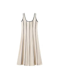 Fitted Silhouette Striped Tank Dress