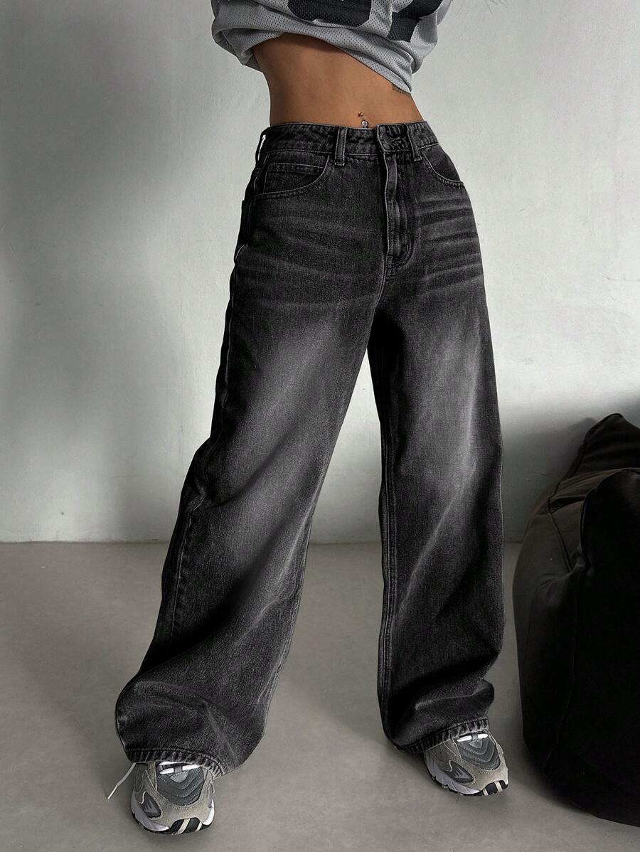 Low Waist Straight Jeans