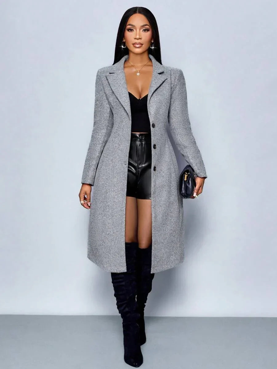 Winter Jacket With Defined Waist For Polished Workwear