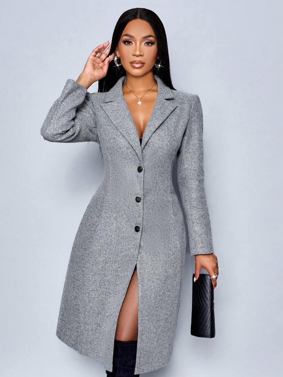 Winter Jacket With Defined Waist For Polished Workwear
