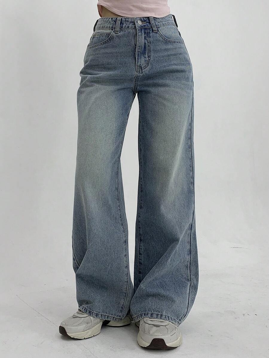 Low Waist Straight Jeans