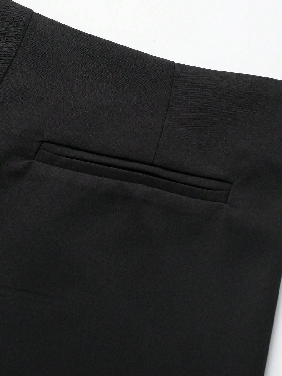 Asymmetric Skort For Casual Everyday Wear With Zipper Fly Faux Pockets And Travel Ready Comfort