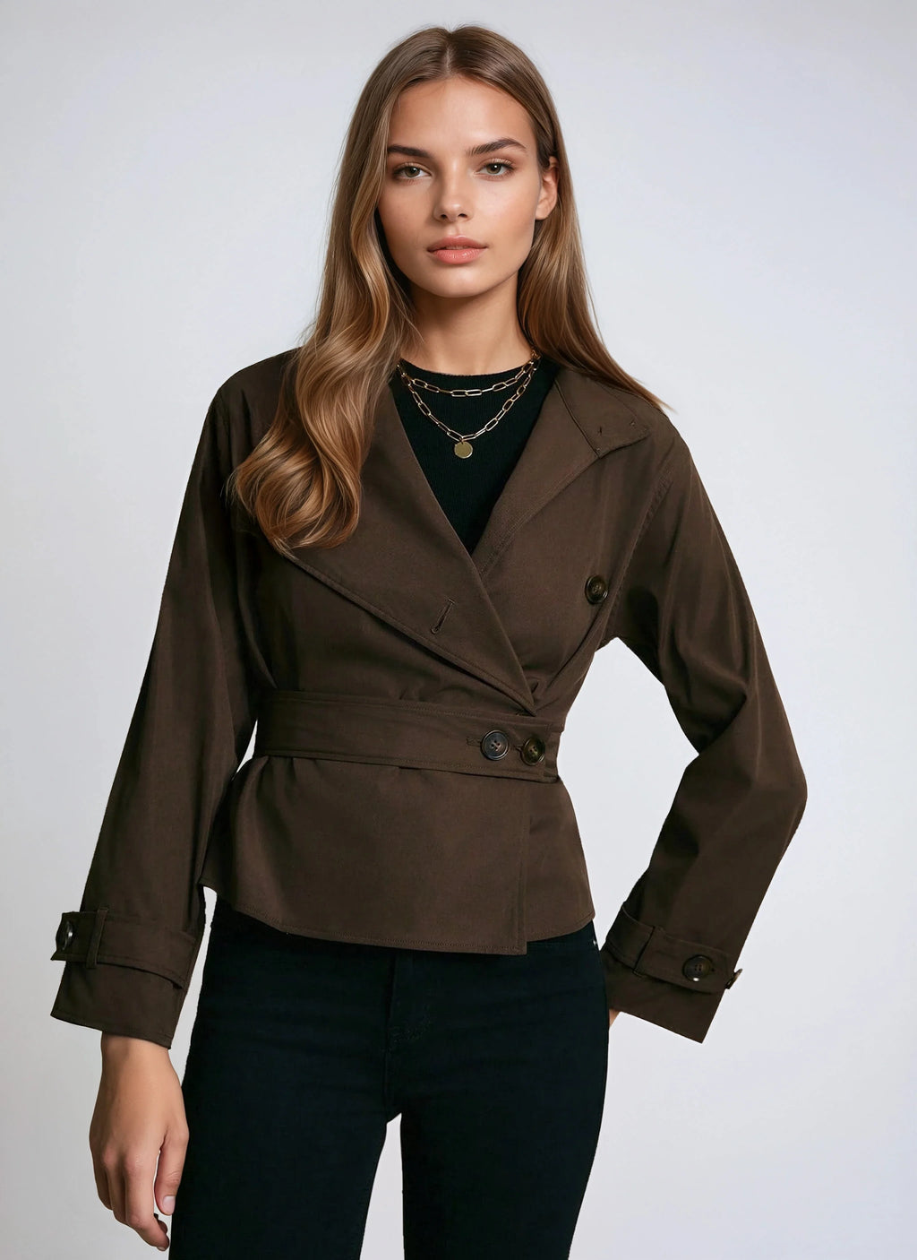 Belted Trench Coat For Elegant Warmth And Timeless Style