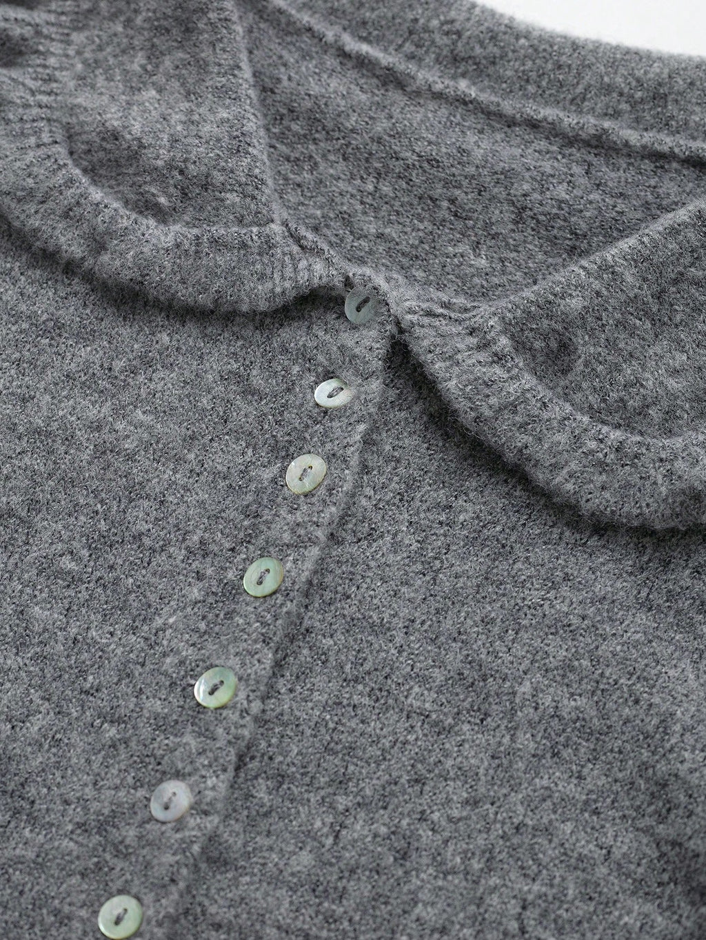 Layered Collar Baroque Knit Cardigan
