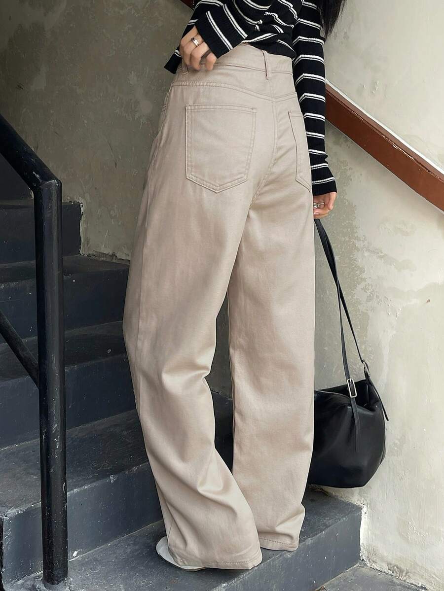Low Waist Straight Jeans
