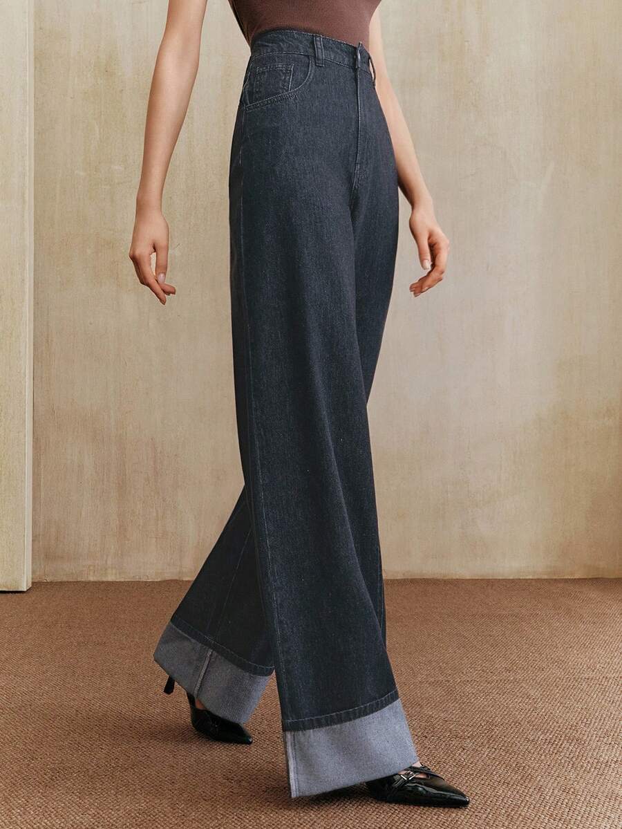 Straight Leg Denims For Women Slim Fit Winter Date Night Ready Wardrobe Essential