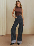 Straight Leg Denims For Women Slim Fit Winter Date Night Ready Wardrobe Essential