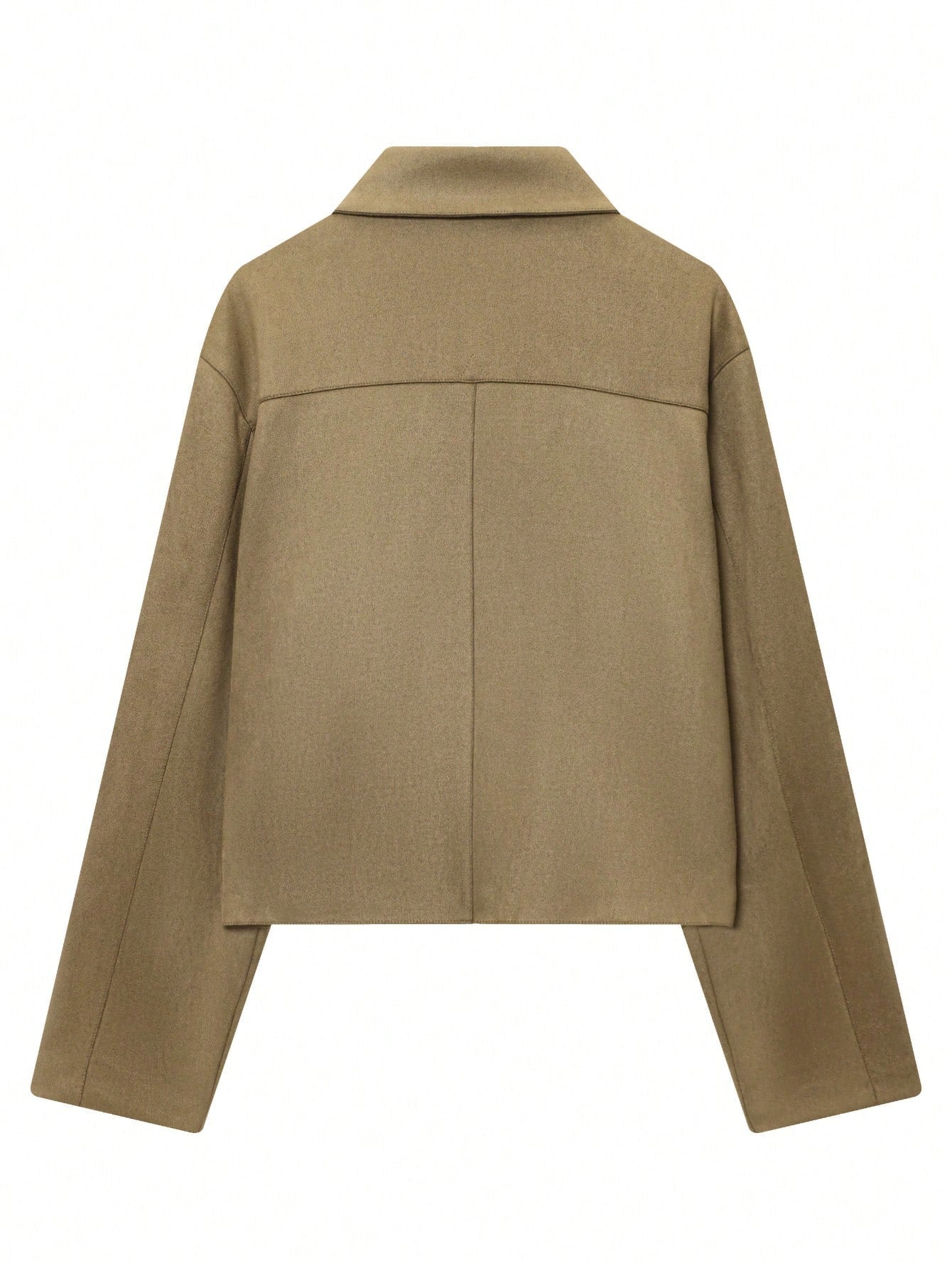 Suede Shacket Cropped Jacket Streetwear