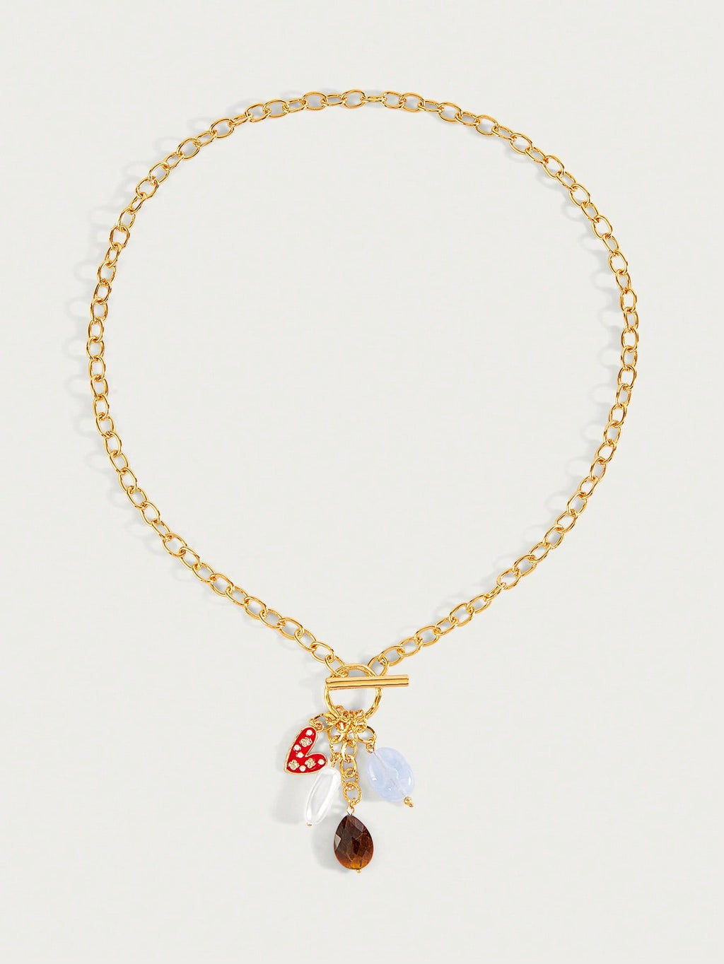 Gilded OT Clasp Minimalist Pendant Necklace
