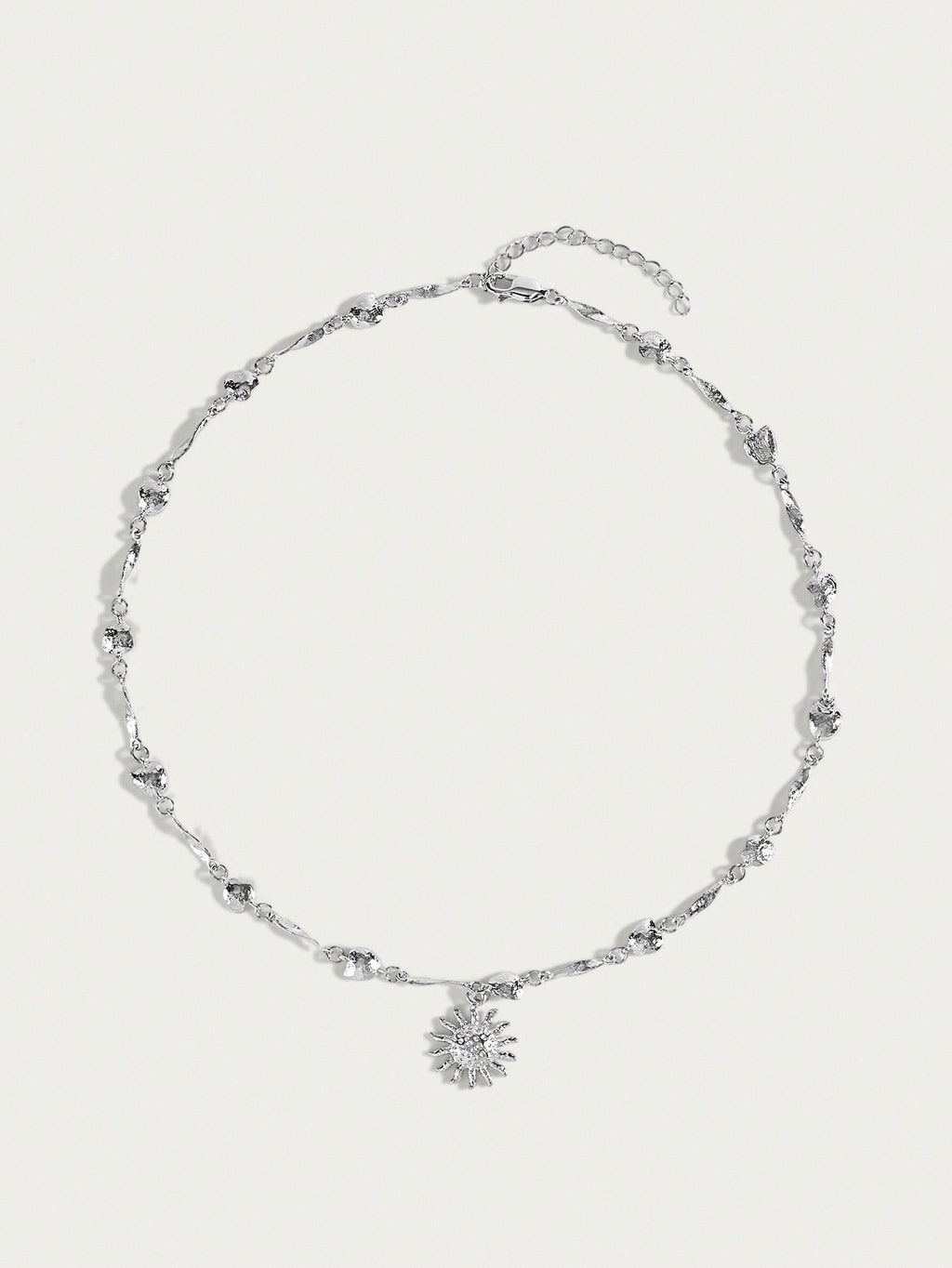 Gilded Sunflower Geometry Necklace