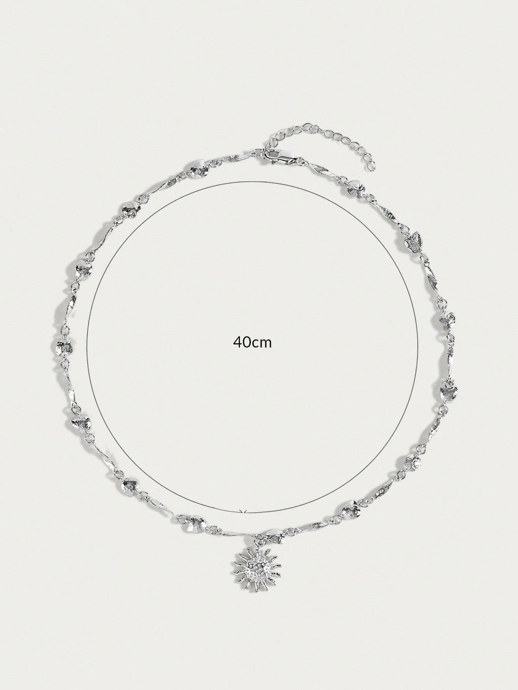 Gilded Sunflower Geometry Necklace