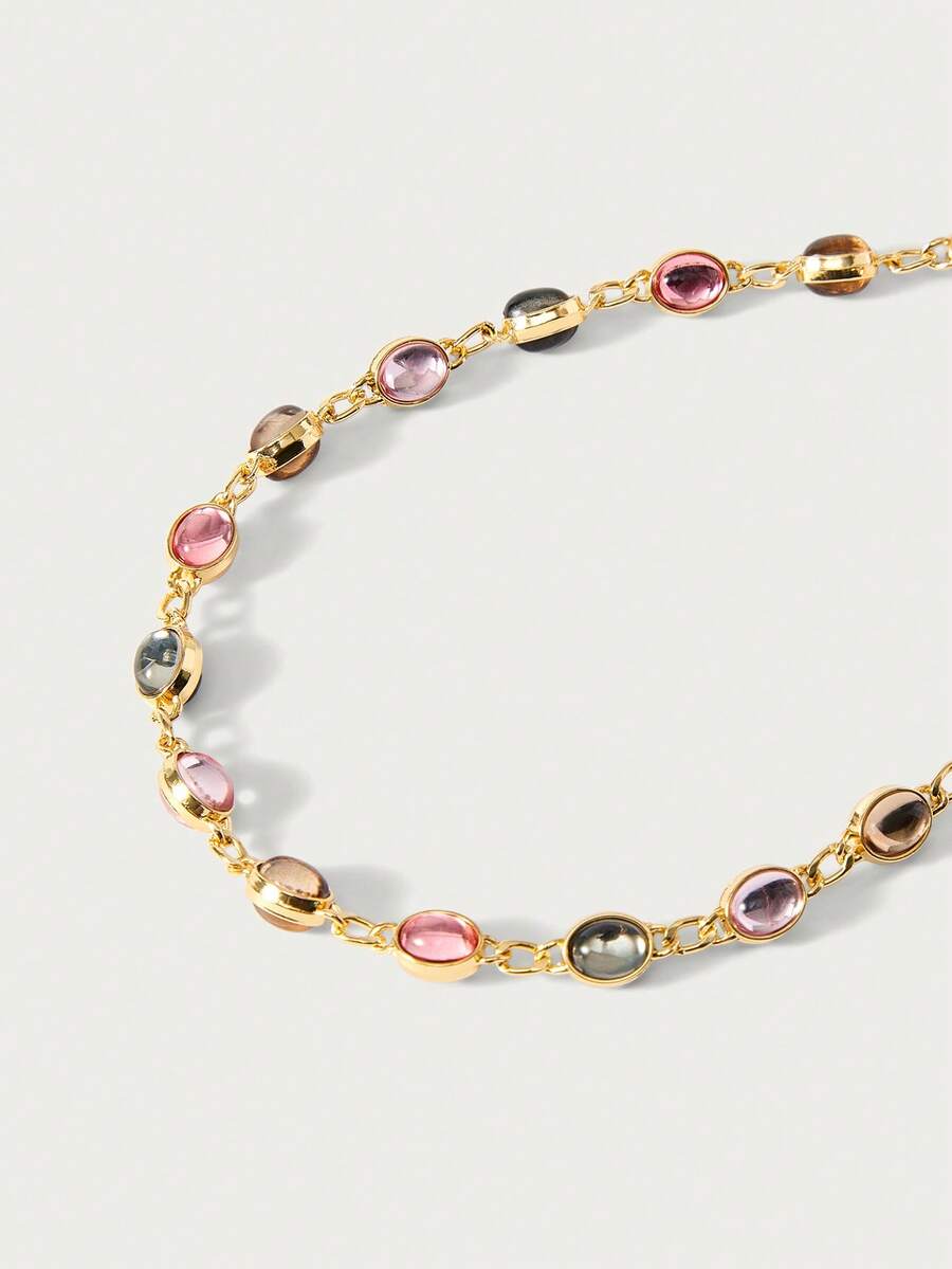 Rhinestone Vintage Chain Necklace