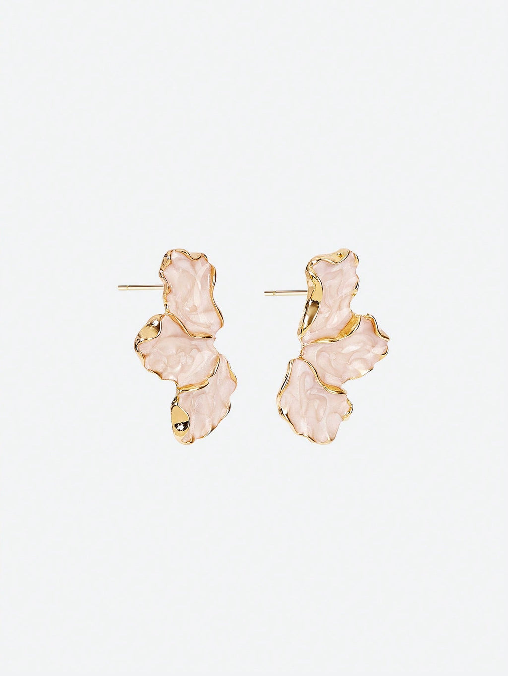 Beige Blossom Earrings