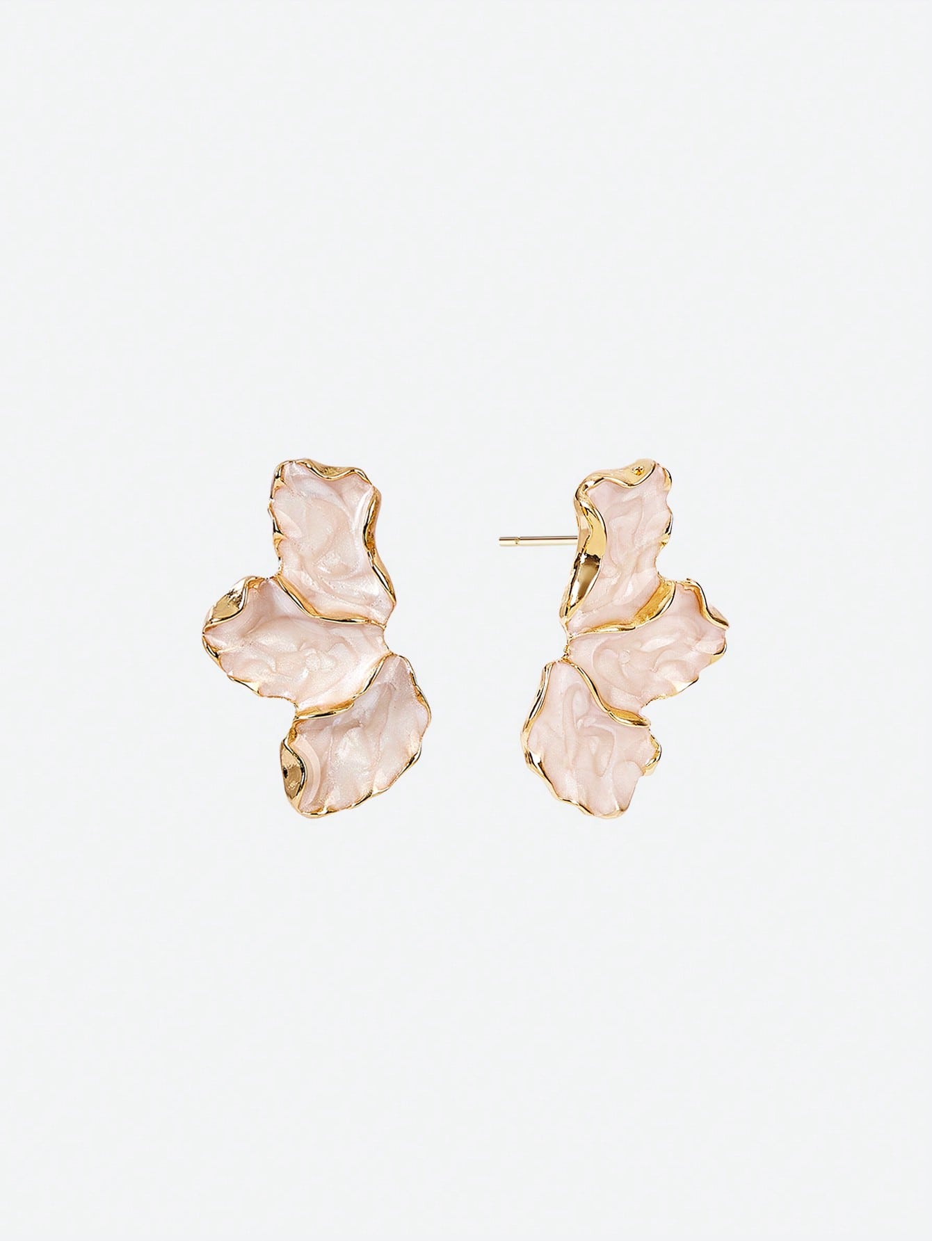 Beige Blossom Earrings