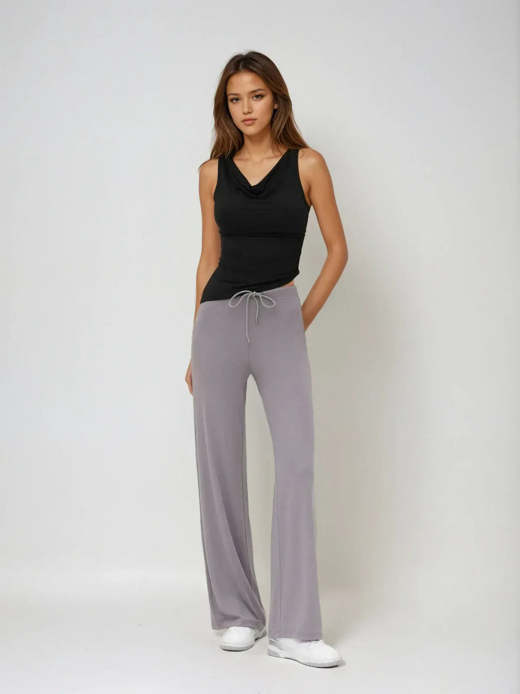 Modern Flow Draped Sleeveless Top