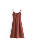 Vintage Muse Polka Dot Long Dress