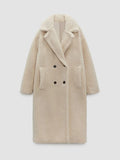 Casual Style Warm Double Pockets Fleece Coat