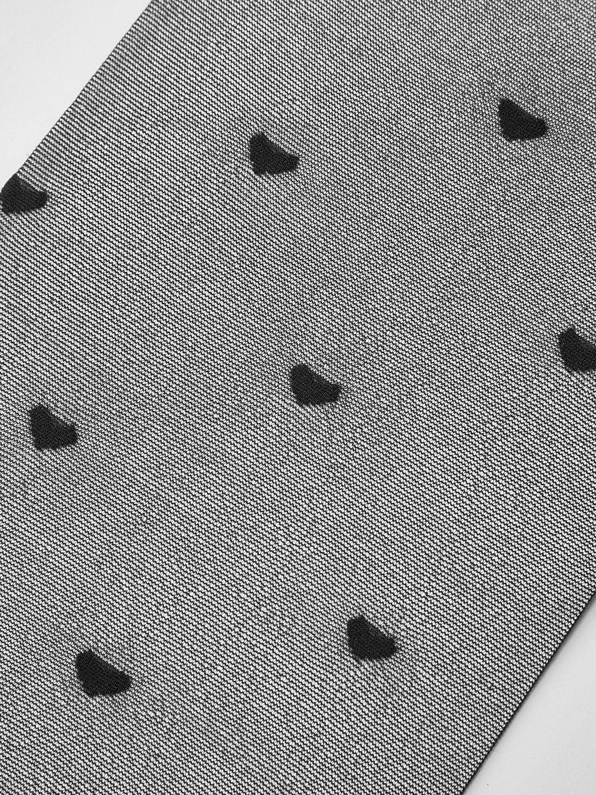 Heart-Pattern Sheer Tights