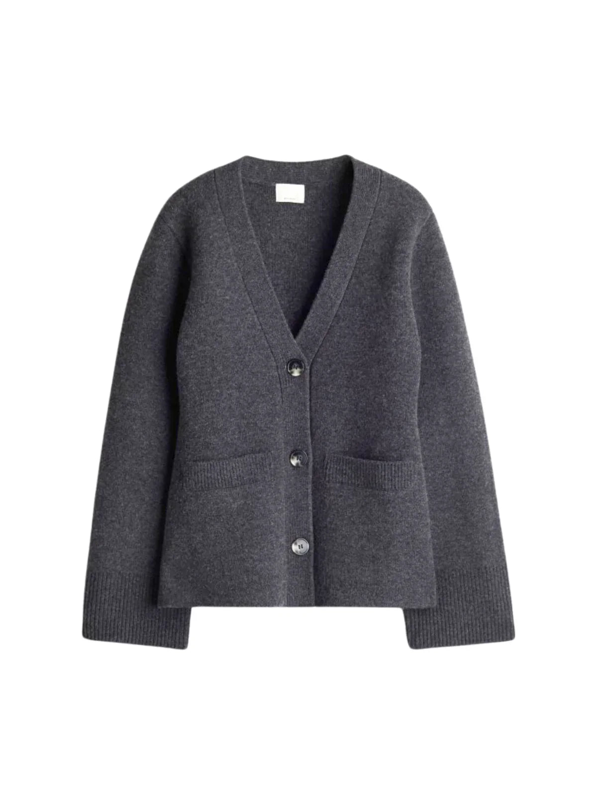All-match V-neck Long-sleeved Knitted Cardigan