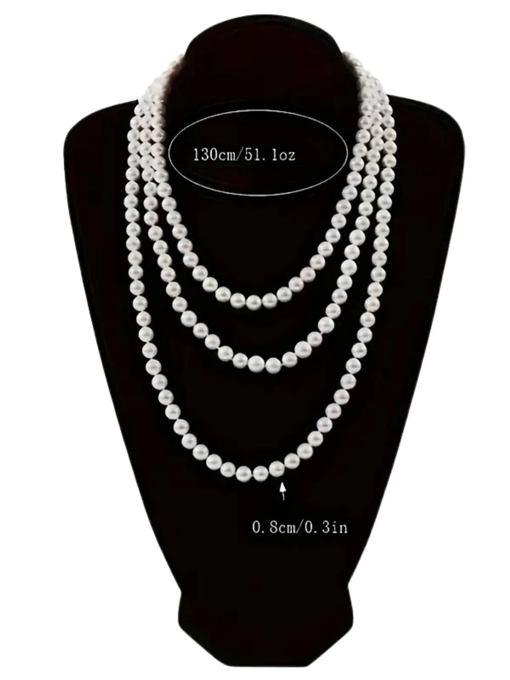Simple Knotted Multilayer Long Necklace