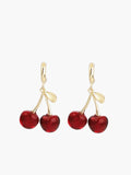 Niche Design Cherry Stud Drop Earrings
