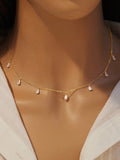 Teardrop Elegance Dainty Necklace