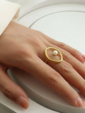 Halo Touch Freshwater Pearl Ring