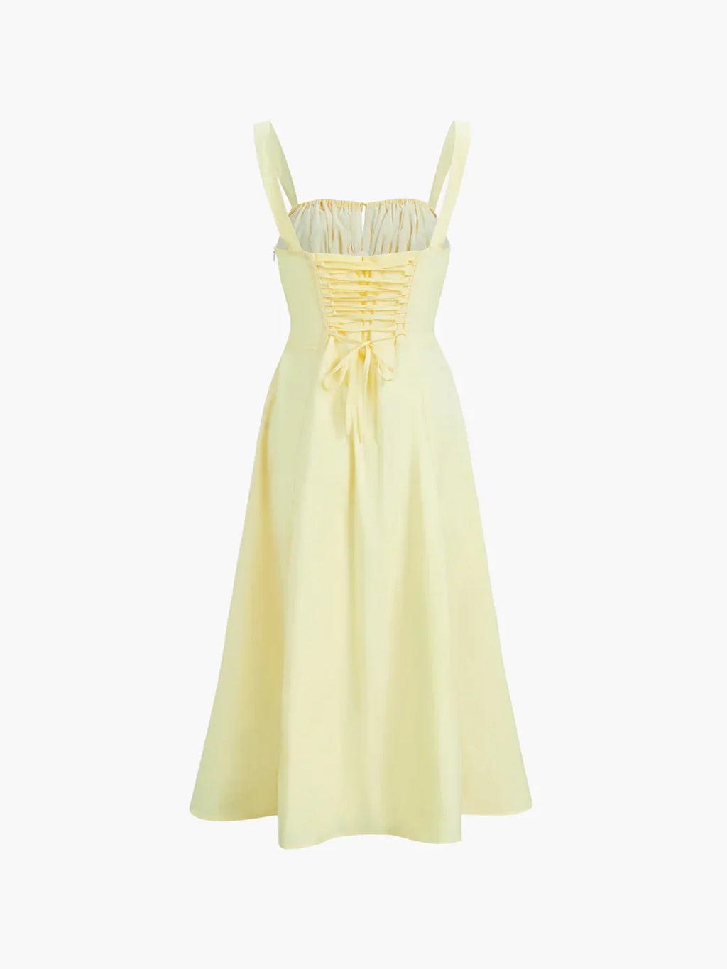 Lace-up Long Sling Midi Dress