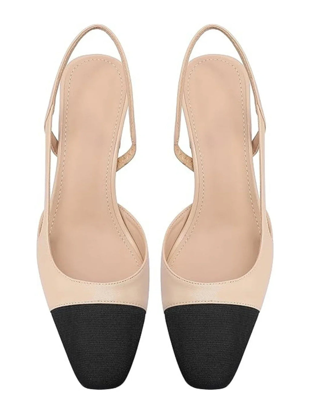 Classic Duo-Tone Slingback Heels