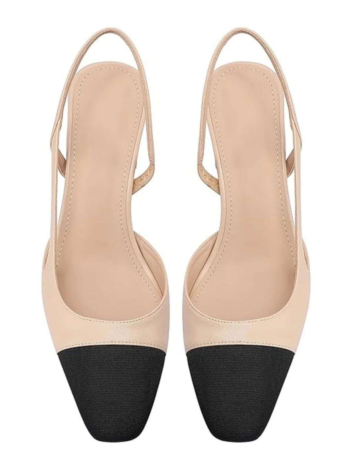 Classic Duo-Tone Slingback Heels