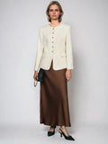 Minimalist Satin Slip Skirt