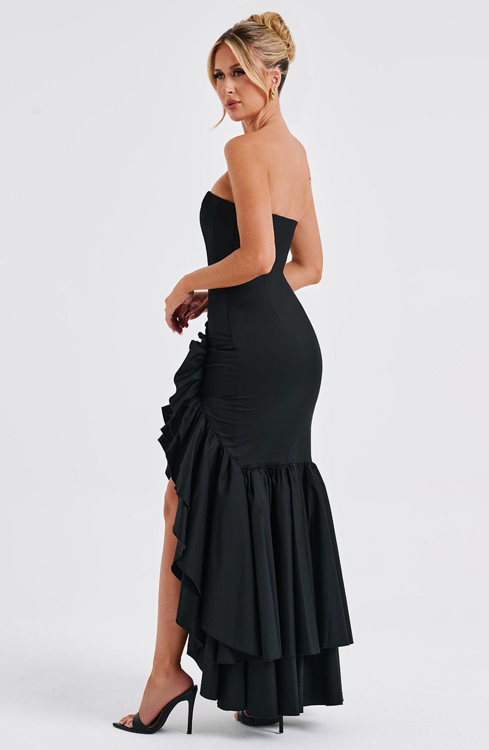 فستان ماكسي أنجلينا - أسود