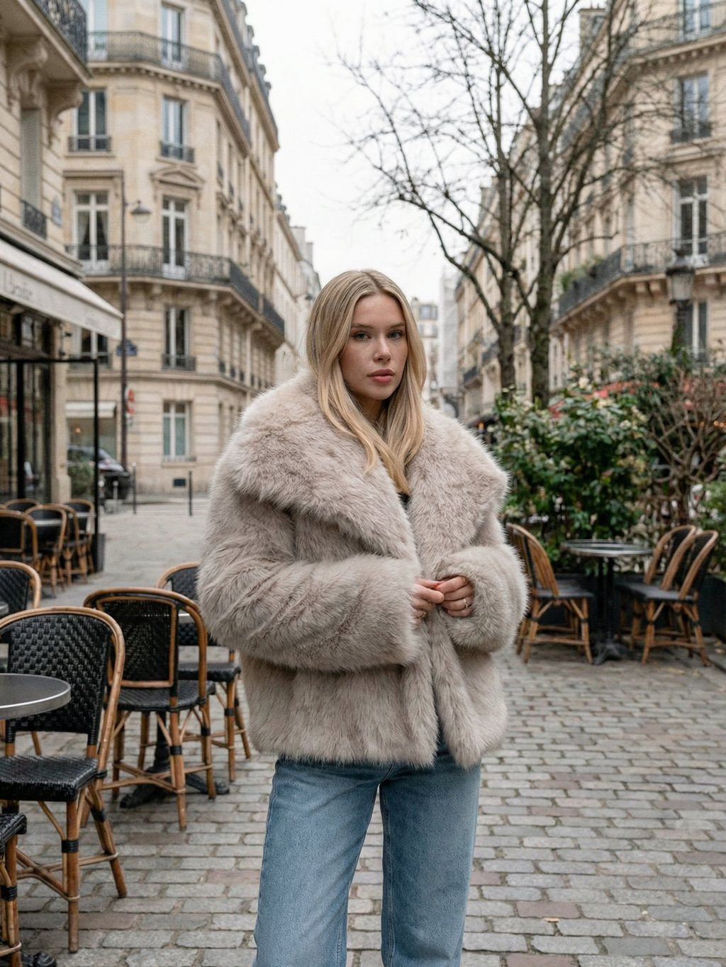 Faux Fur Night Out Jacket
