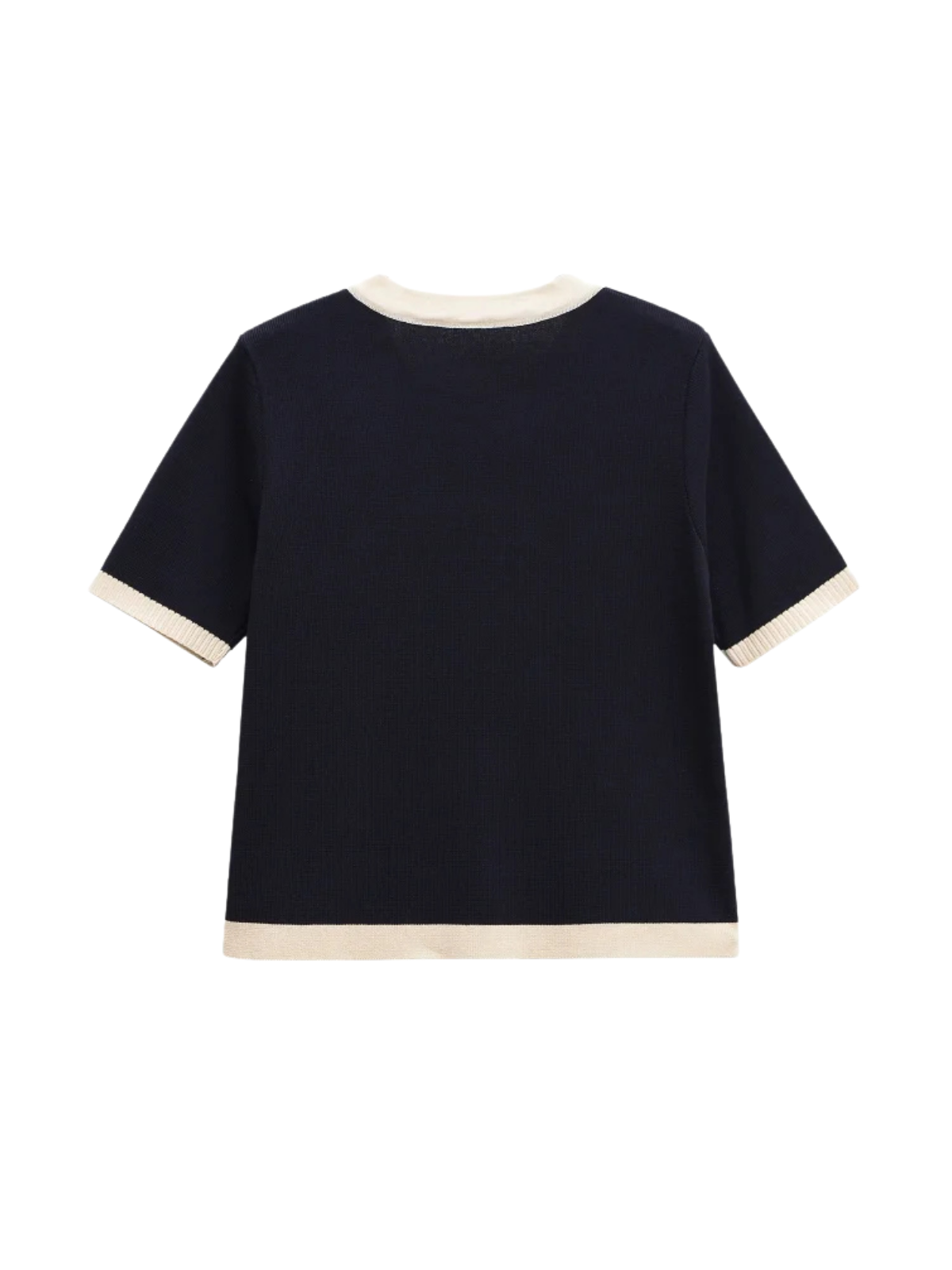 Vintage Style Slim Fit Short Sleeve Knit Cardigan With Button Decoration For Casual Workwear